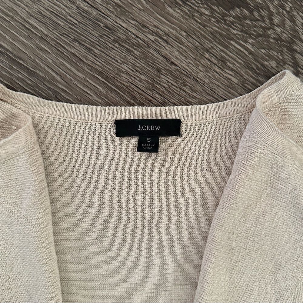 J. Crew Linen Open Sweater - Picture 5 of 7